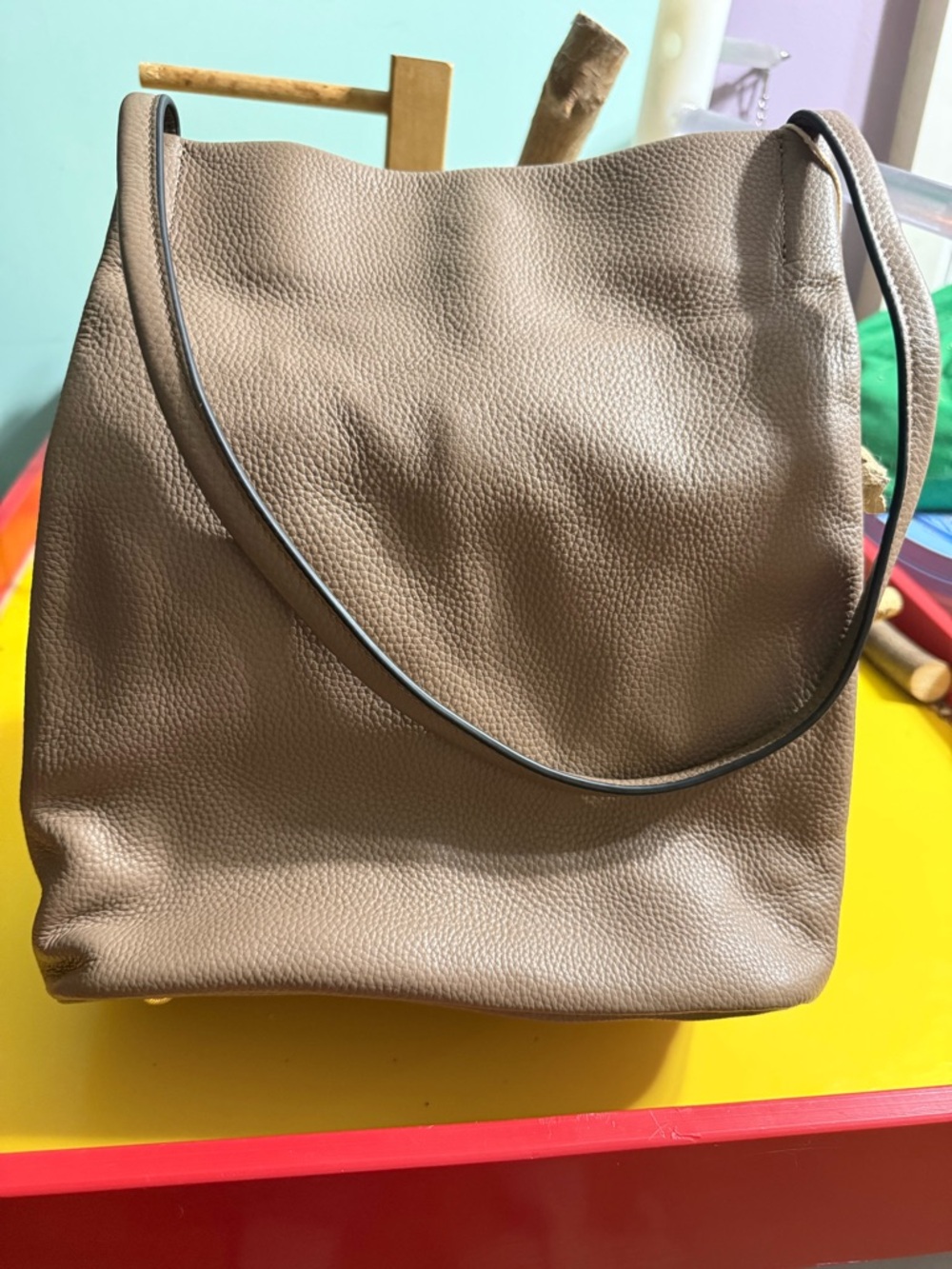 Chic Taupe Shoulder Bag